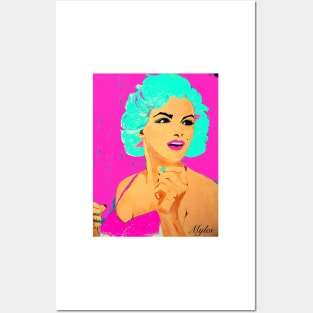 Marilyn Pop Art Pink Posters and Art